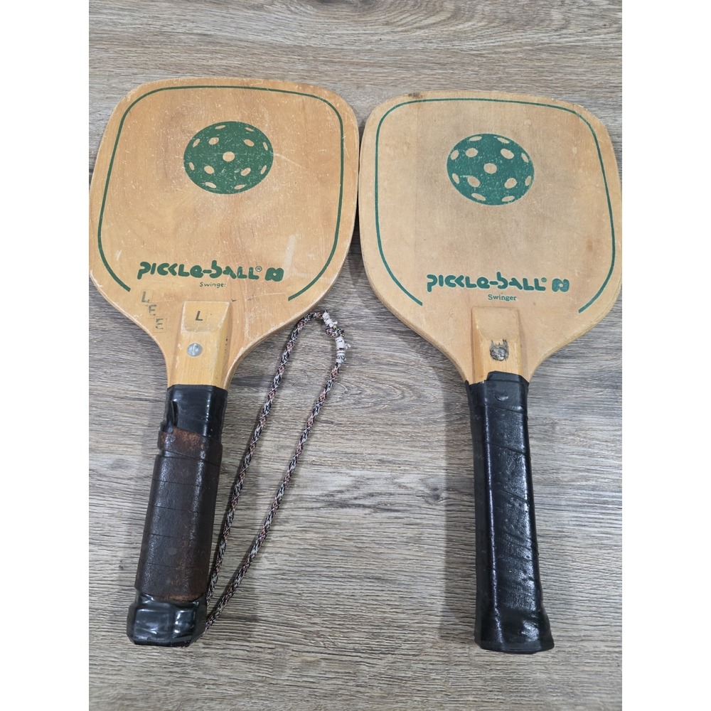 Vintage Pickleball Swinger Wood Paddle Lot of 2
